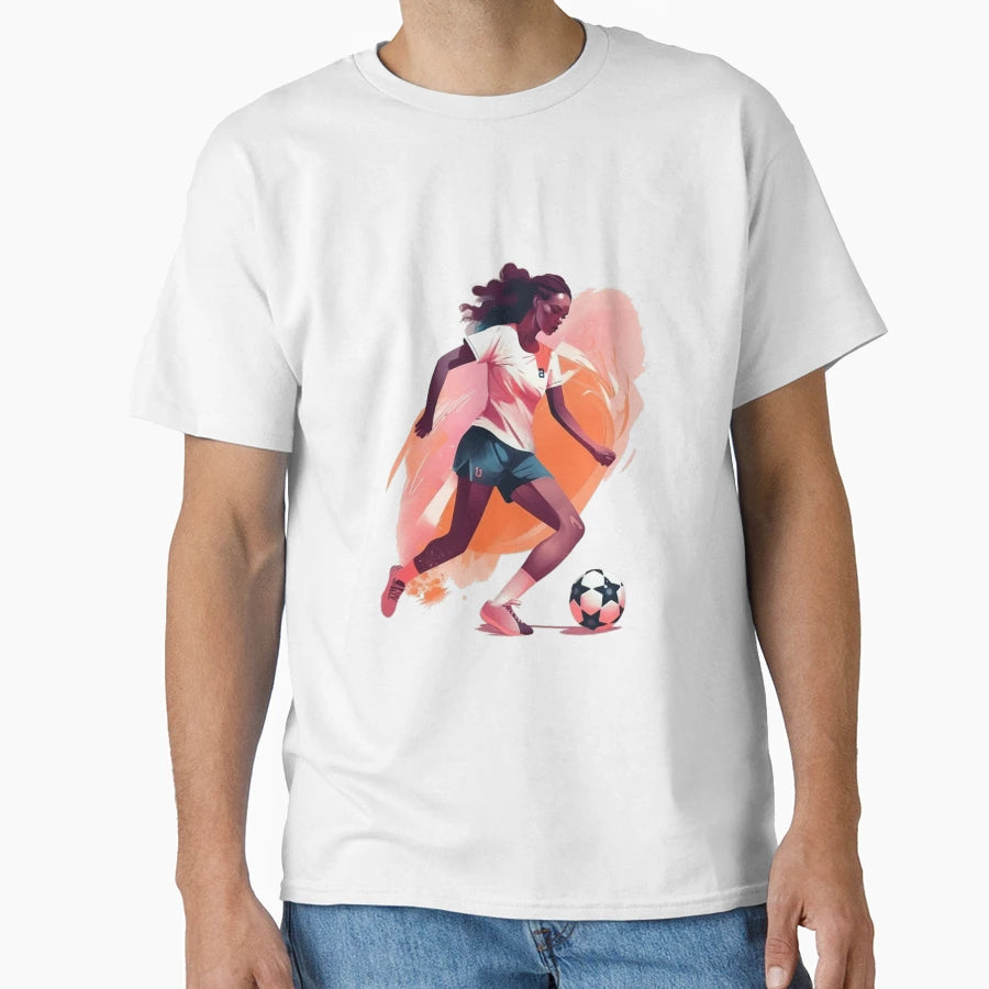 Soccer Player T-Shirt - Custom Art Print Unisex - T-Shirt, Sweatshirt, Hoodie