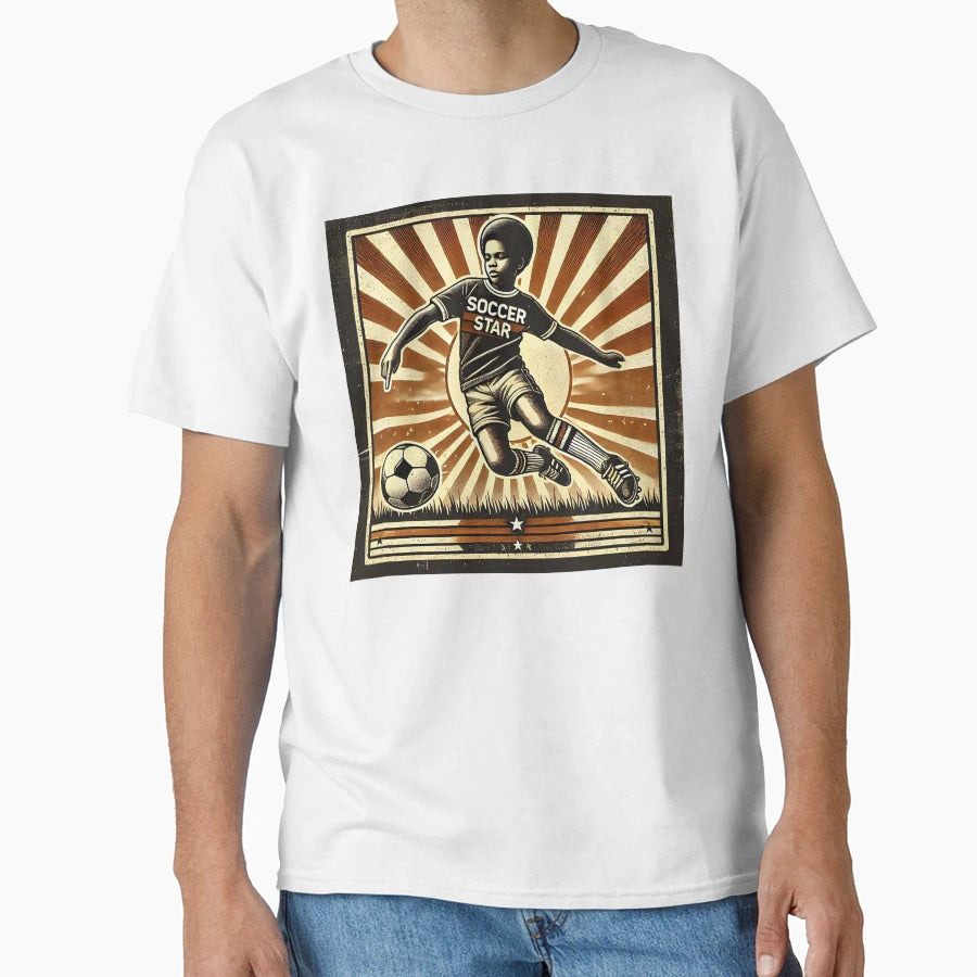 Playing Soccer T-Shirt - Trendy Graphic for Adults - T-Shirt, Sweatshirt, Hoodie