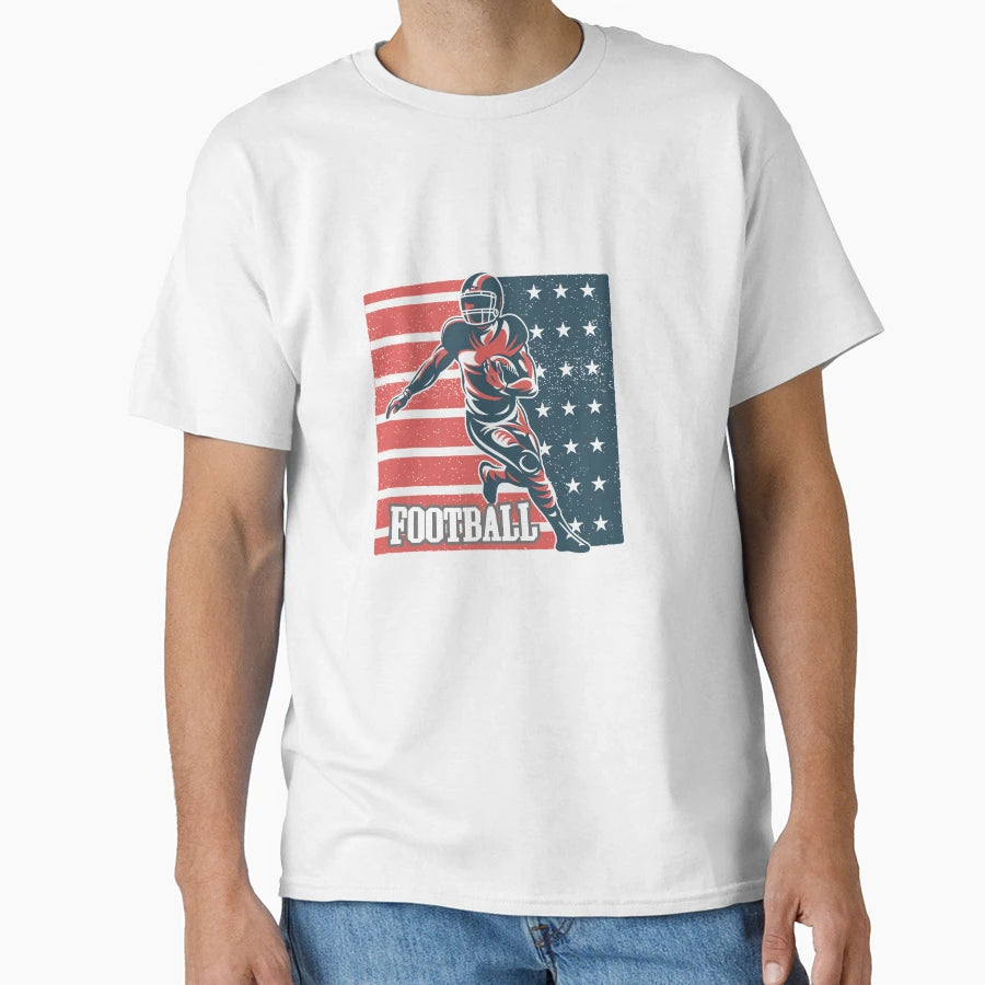 Copy Just Who Loves Football T-Shirt - Graphic Print Unisex - T-Shirt, Sweatshirt, Hoodie