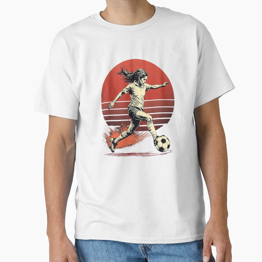 Modern Trendy Playing Soccer T-Shirt - Fun Novelty Design for Adults - T-Shirt, Sweatshirt, Hoodie