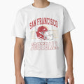 San Francisco Football Helmet Sports T-Shirt - Aesthetic Graphic for Adults - T-Shirt, Sweatshirt, Hoodie