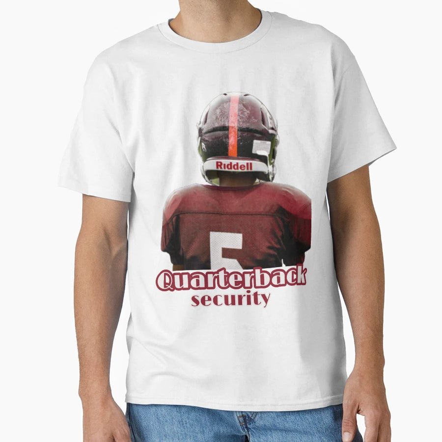 Quarterback Security Football T-Shirt - Minimalist Print Unisex - T-Shirt, Sweatshirt, Hoodie