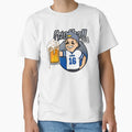 Detroit Beer And Football T-Shirt - Minimalist Print Unisex - T-Shirt, Sweatshirt, Hoodie