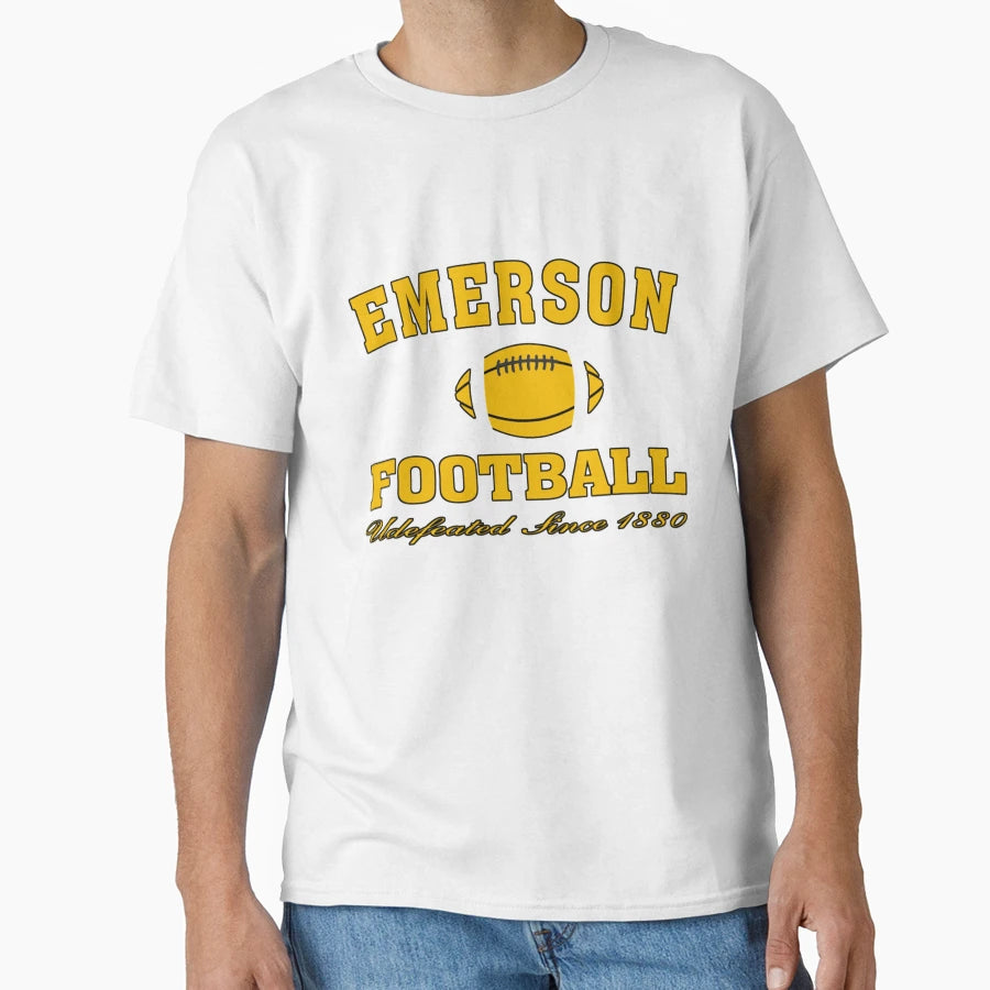 Emerson Football Undefeated College T-Shirt - Minimalist Print Men Women - T-Shirt, Sweatshirt, Hoodie