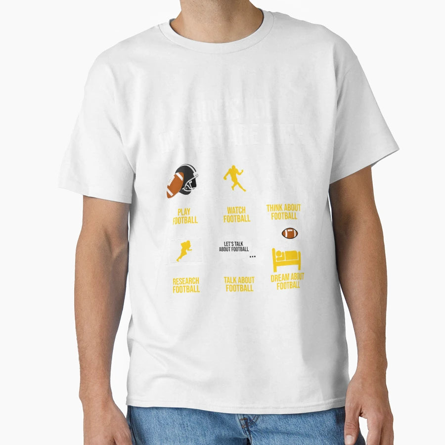 Football Things I Do My Spare Time T-Shirt - Trendy Graphic Men Women - T-Shirt, Sweatshirt, Hoodie