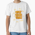 Only Good Vibes Poster 70s Retro Vintage Typography - Adult & Kids T-Shirts, Sweatshirts & Hoodies apparel design preview 1