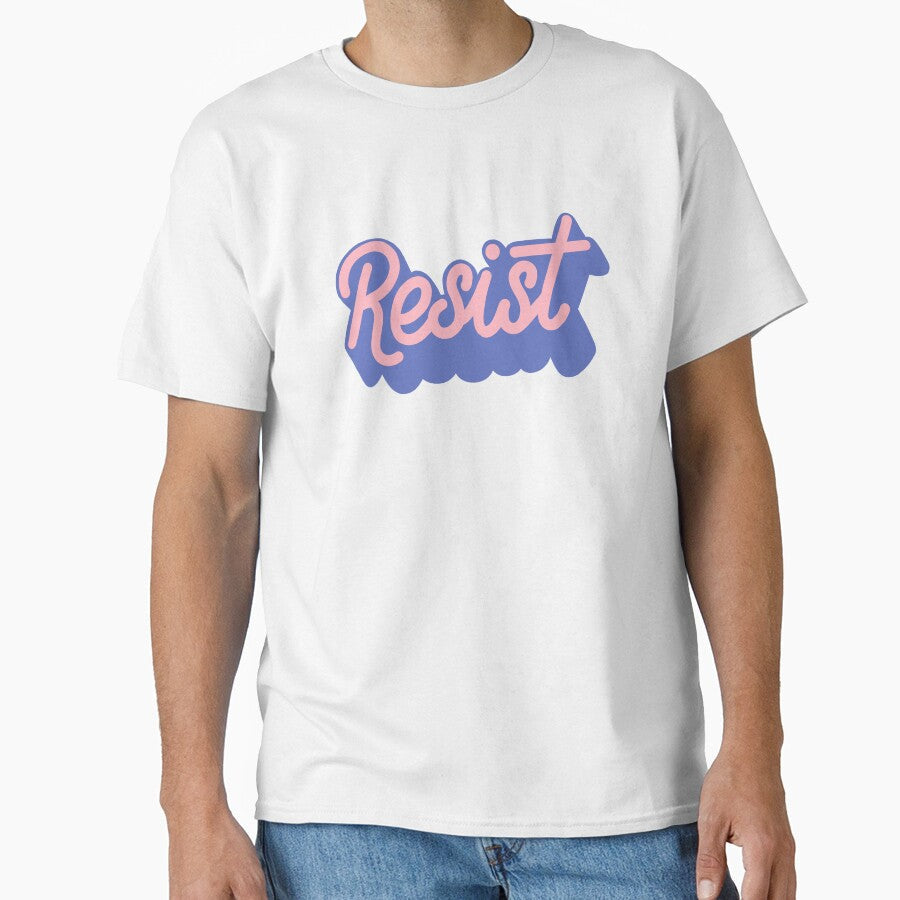 Resist Hand Lettered Empowerment Typography Art by - Adult & Kids T-Shirts, Sweatshirts & Hoodies apparel design preview 1