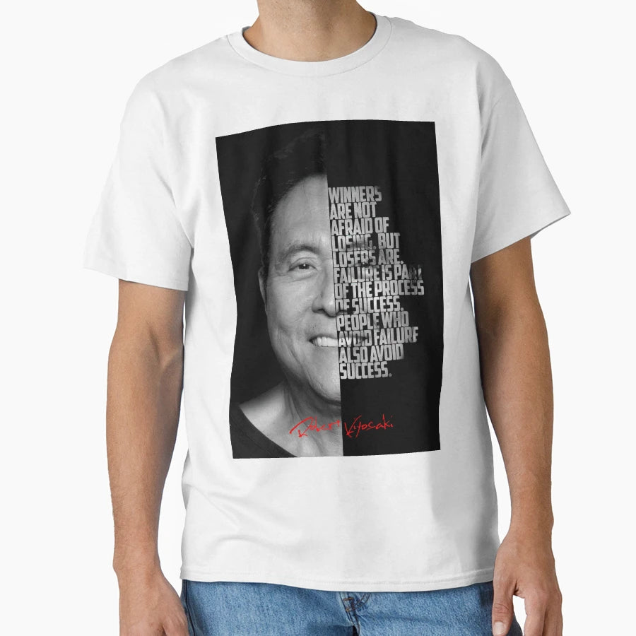 Black And White Robert Kiyosaki Rich T-Shirt - Novelty Apparel Men Women - T-Shirt, Sweatshirt, Hoodie