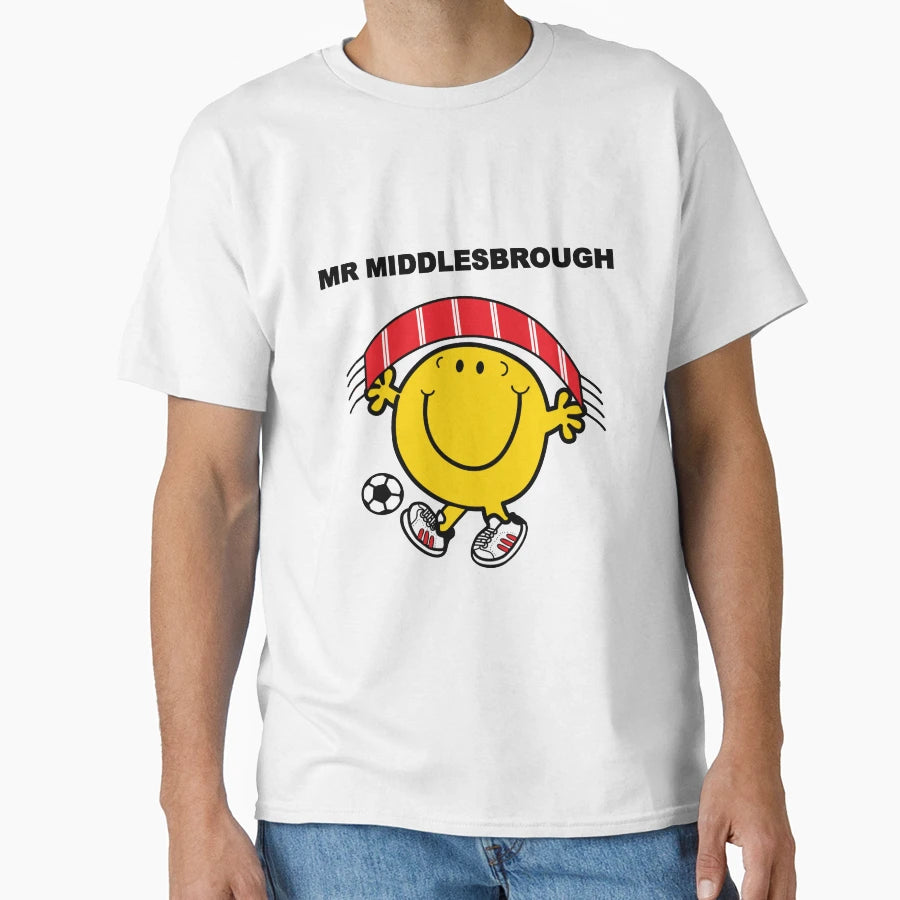 Mr Middlesbrough Fc Football T-Shirt - Minimalist Print for Adults - T-Shirt, Sweatshirt, Hoodie