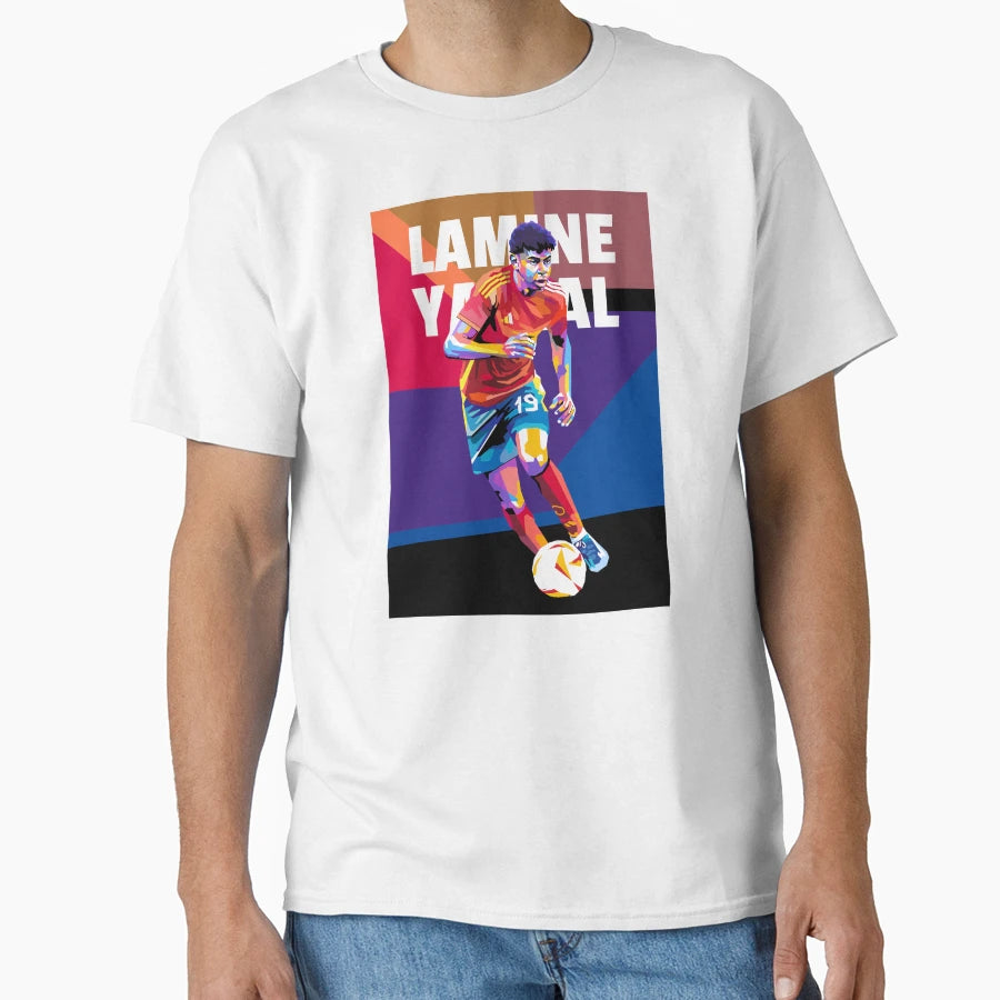 Lamine Yamal Wpap Pop Art T-Shirt - Casual Everyday Wear for Adults - T-Shirt, Sweatshirt, Hoodie
