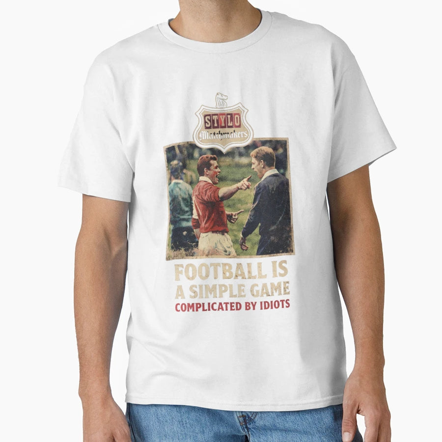Stylo Matchmakers Football Is Simple T-Shirt - Minimalist Print for Adults - T-Shirt, Sweatshirt, Hoodie