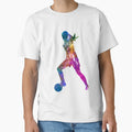 Playing Soccer Football Player Silhouette T-Shirt - Graphic Print Unisex - T-Shirt, Sweatshirt, Hoodie