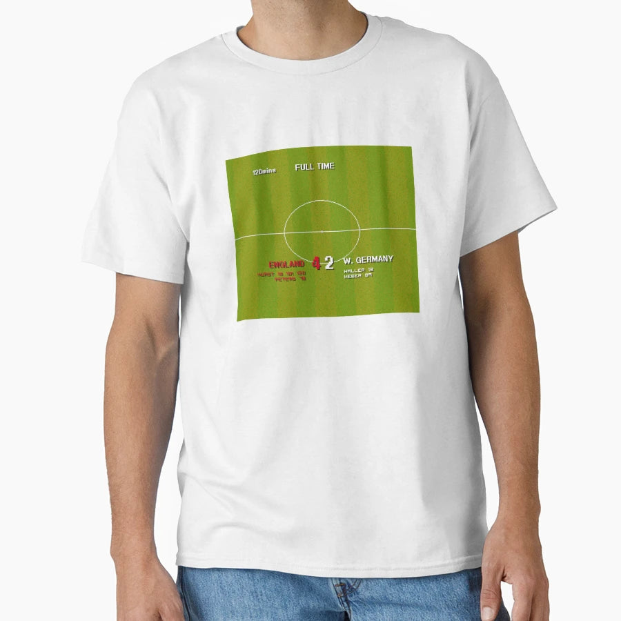 Sensible Scorelines England 4 West T-Shirt - Custom Art Print Unisex - T-Shirt, Sweatshirt, Hoodie