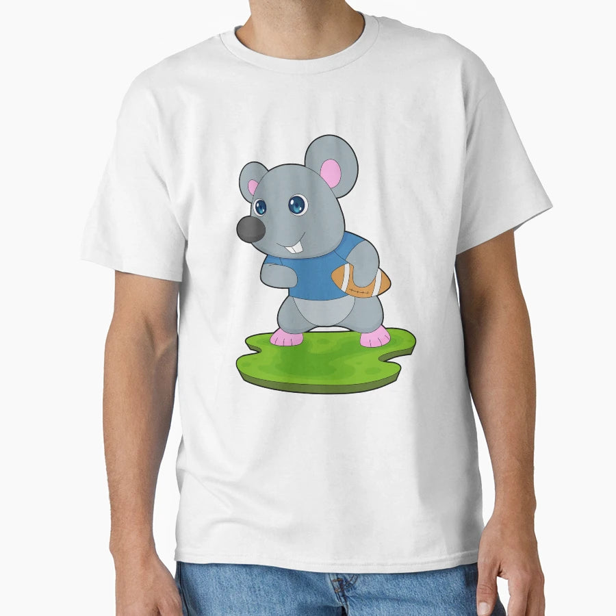 Mouse American Football Sports T-Shirt - Unique Graphic Unisex - T-Shirt, Sweatshirt, Hoodie