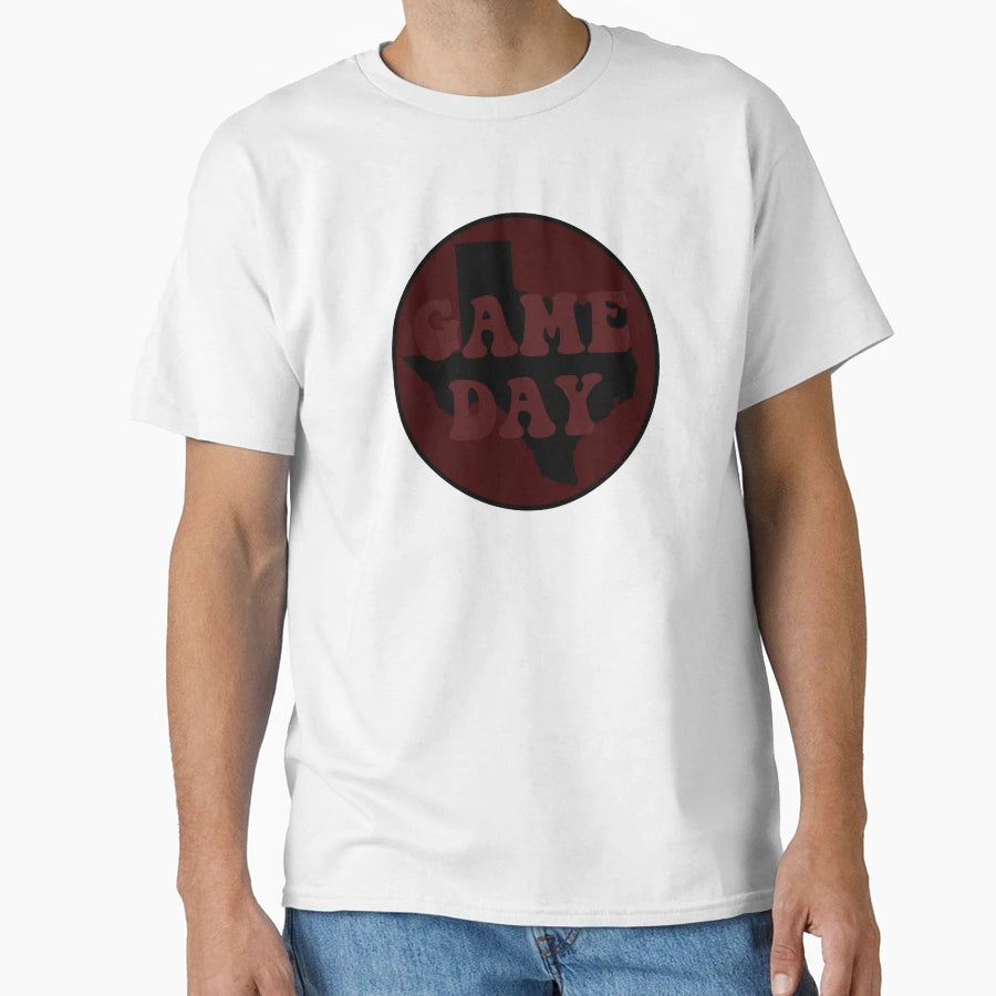 Maroon Texas Game Day T-Shirt - Novelty Apparel Men Women - T-Shirt, Sweatshirt, Hoodie