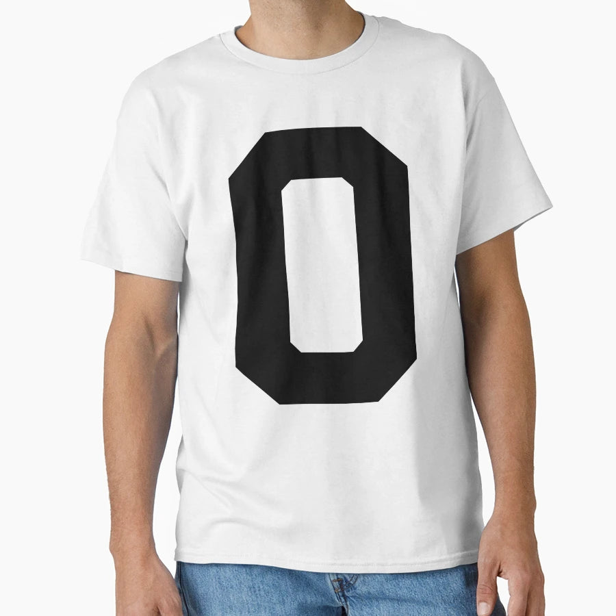 Number 0 Black Zero Sports T-Shirt - Casual Everyday Wear for Adults - T-Shirt, Sweatshirt, Hoodie