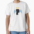 Letter P College Font Good Heaven T-Shirt - Aesthetic Graphic Unisex - T-Shirt, Sweatshirt, Hoodie