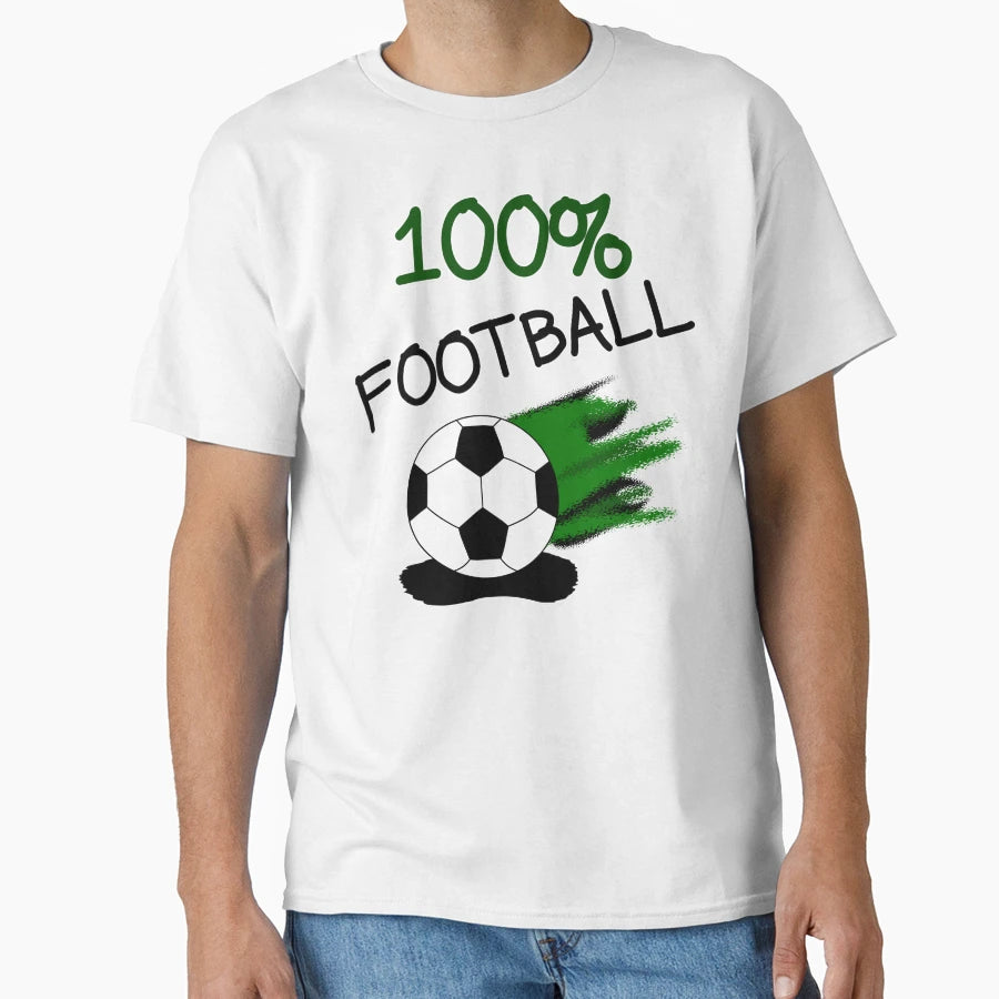 Football Soccer 100 T-Shirt - Trendy Graphic Men Women - T-Shirt, Sweatshirt, Hoodie