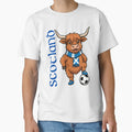 Scotland Soccer Highland Cow T-Shirt - Custom Art Print for Adults - T-Shirt, Sweatshirt, Hoodie