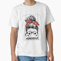 Bleached Soccer Bonus Mom Messy Bun T-Shirt - Fun Novelty Design Men Women - T-Shirt, Sweatshirt, Hoodie
