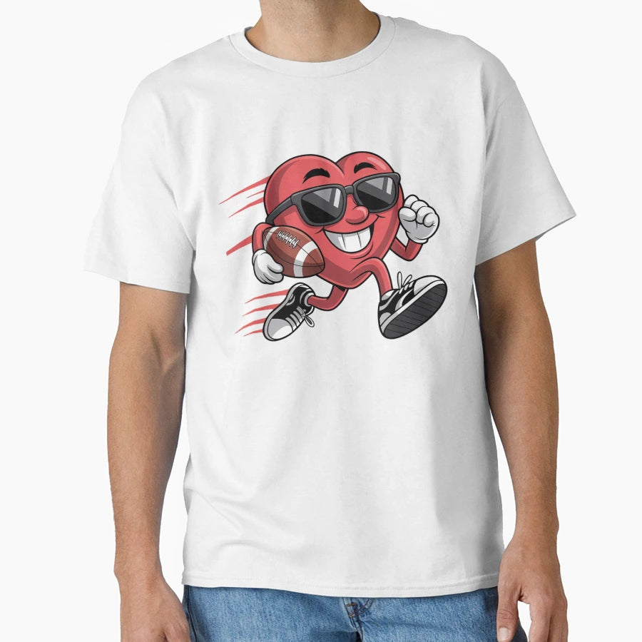 Funny Valentines Day Heart Playing T-Shirt - Fun Novelty Design Unisex - T-Shirt, Sweatshirt, Hoodie