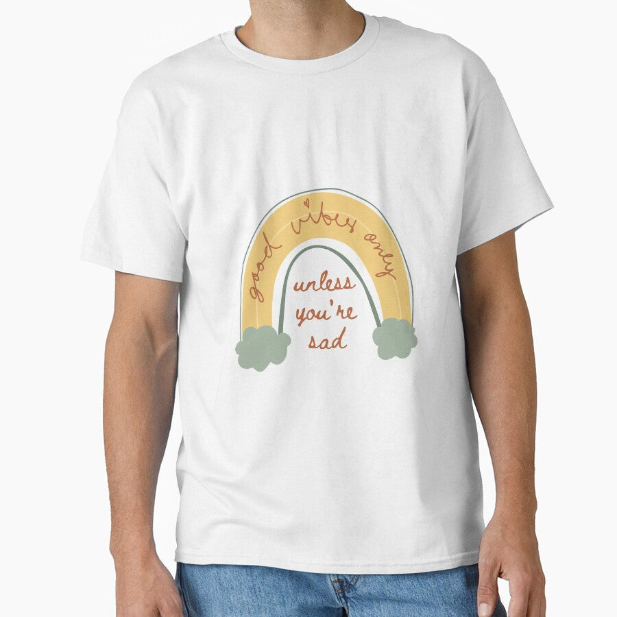 Good Vibes Only Rainbow by MySmugMugs - Adult & Kids T-Shirts, Sweatshirts & Hoodies apparel design preview 1