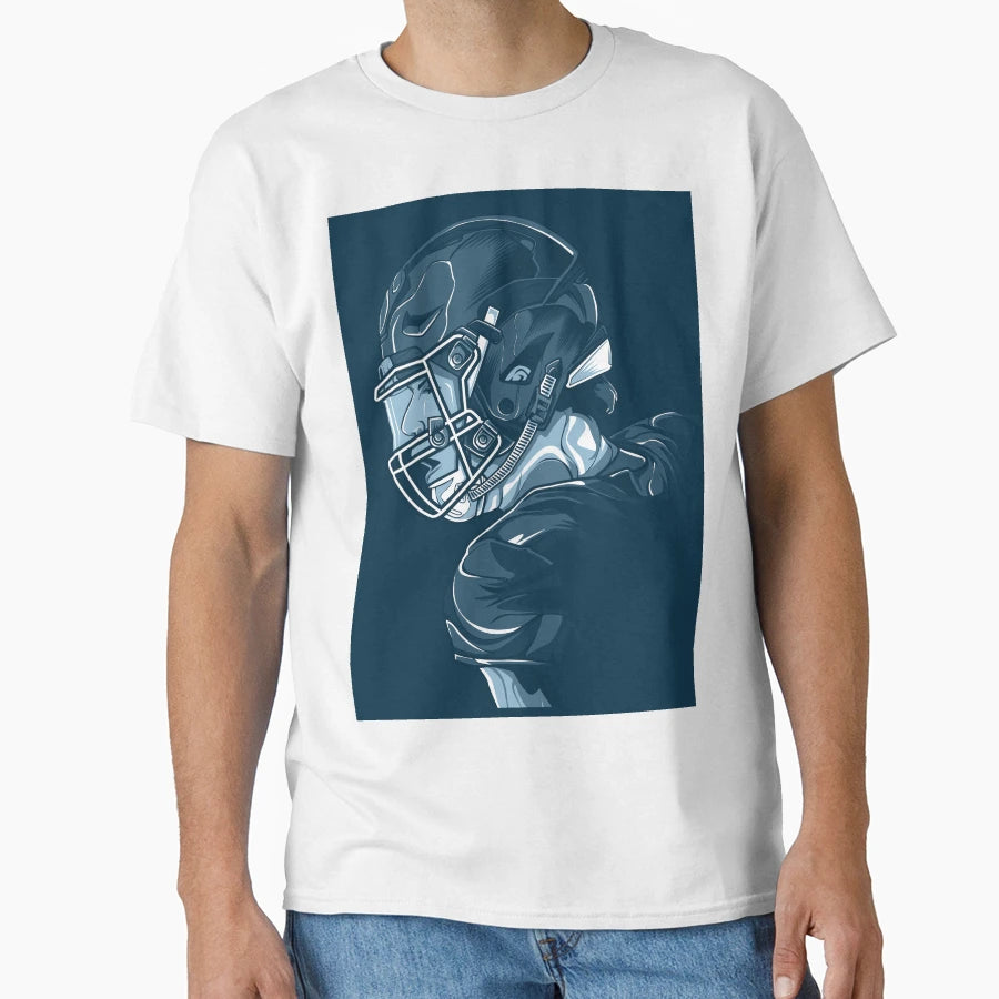 Football Player T-Shirt - Aesthetic Graphic for Adults - T-Shirt, Sweatshirt, Hoodie