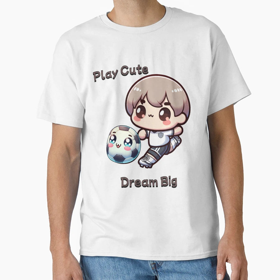 Play Dream Big Soccer T-Shirt - Fun Novelty Design for Adults - T-Shirt, Sweatshirt, Hoodie