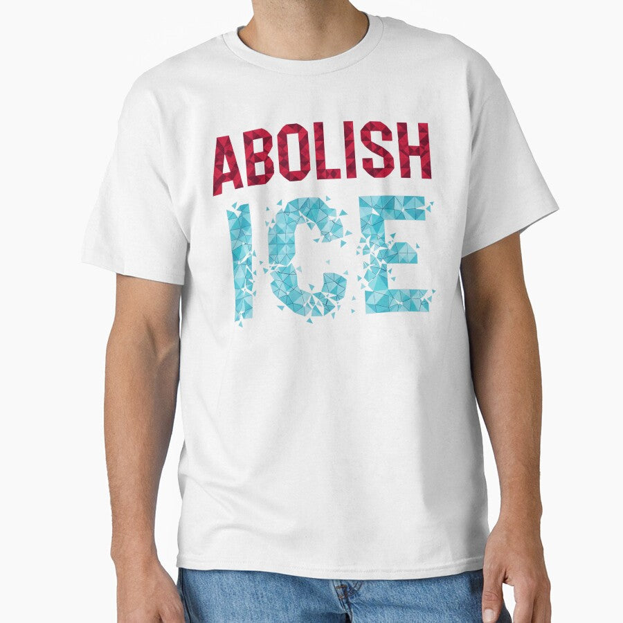 Abolish Ice Typography Bold Statement Graphic Design - Adult & Kids T-Shirts, Sweatshirts & Hoodies apparel design preview 1