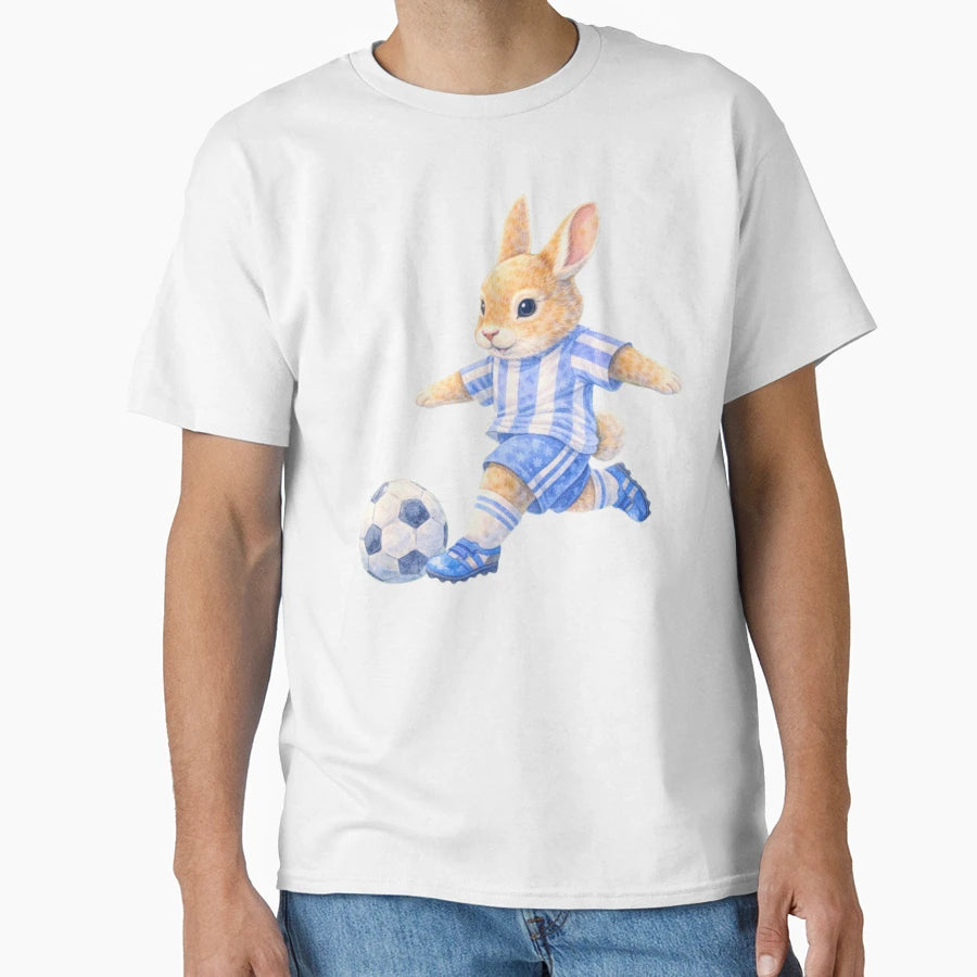 Soccer Easter Bunny Football Easter Art T-Shirt - Trendy Graphic Unisex - T-Shirt, Sweatshirt, Hoodie