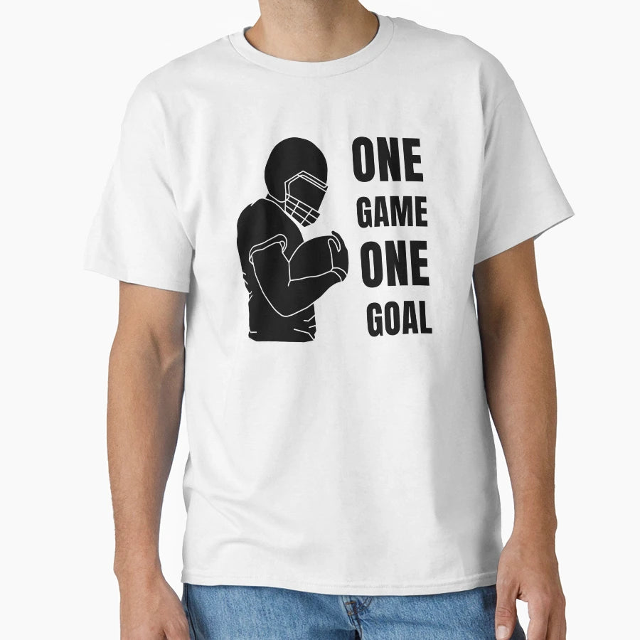 One Game One Goal T-Shirt - Minimalist Print Unisex - T-Shirt, Sweatshirt, Hoodie