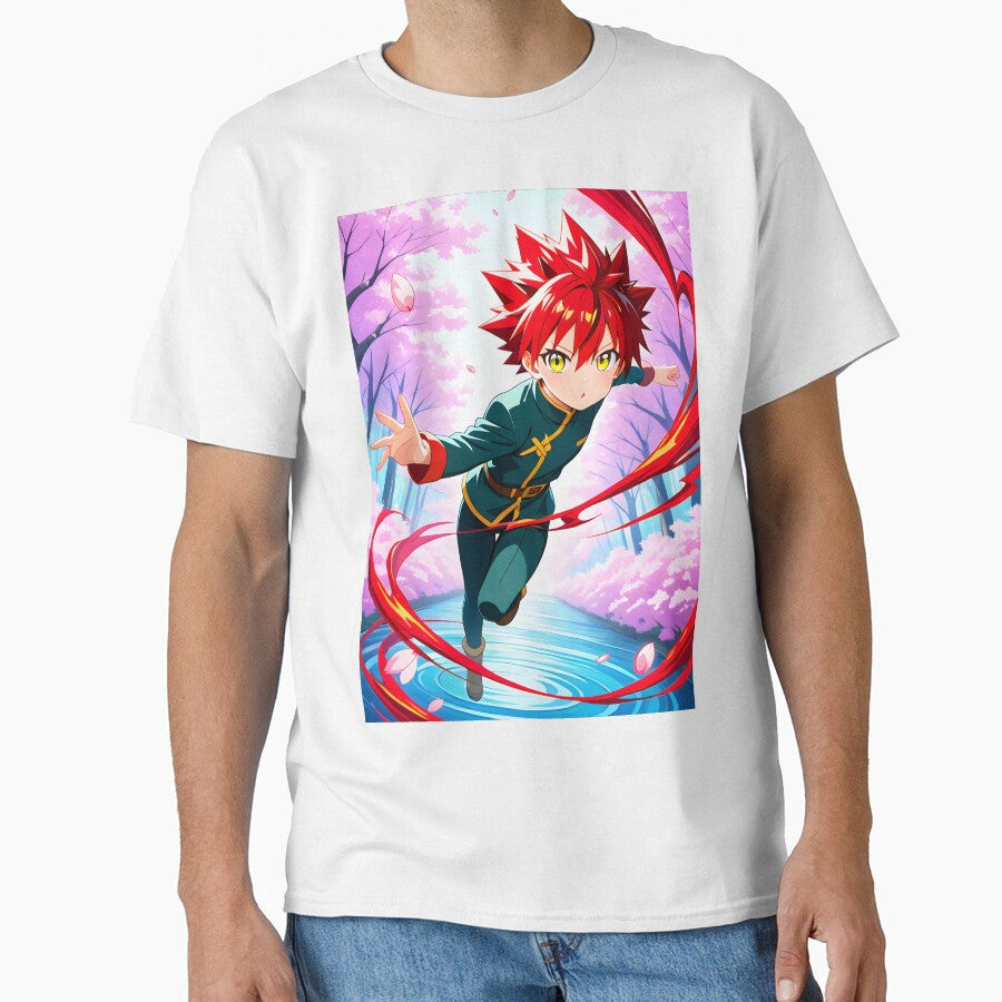Skybound Spirit Kairo #AnimeArt by AIArtAnime - Adult & Kids T-Shirts, Sweatshirts & Hoodies apparel design preview 1