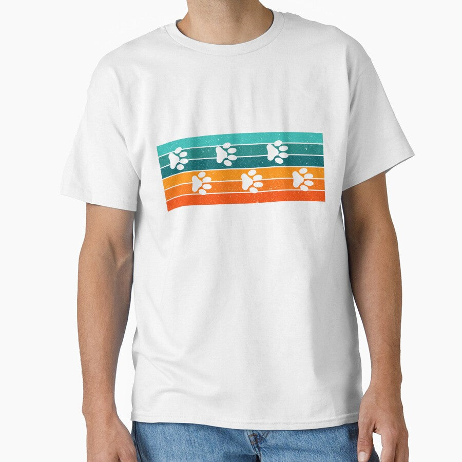 Retro Paws by Graphicore - Adult & Kids T-Shirts, Sweatshirts & Hoodies apparel design preview 1