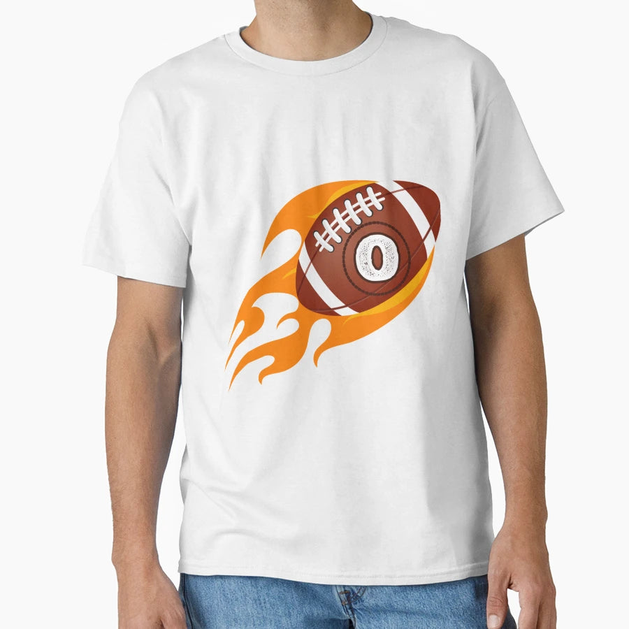 Monogram O Football Fireball T-Shirt - Casual Everyday Wear Men Women - T-Shirt, Sweatshirt, Hoodie