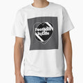 Football Is Life Heart Shaped Football T-Shirt - Novelty Apparel Men Women - T-Shirt, Sweatshirt, Hoodie