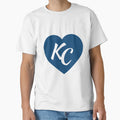 Royal Blue Kc Heart I Love Kansas City T-Shirt - Streetwear Style Unisex - T-Shirt, Sweatshirt, Hoodie