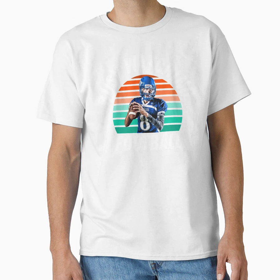 Busy Watching Football Quarterback T-Shirt - Aesthetic Graphic for Adults - T-Shirt, Sweatshirt, Hoodie