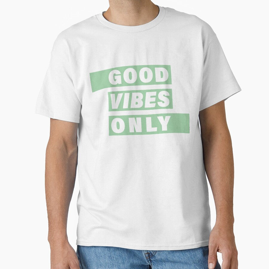 Good Vibes Only Mint by TWPCdesigns - Adult & Kids T-Shirts, Sweatshirts & Hoodies apparel design preview 1