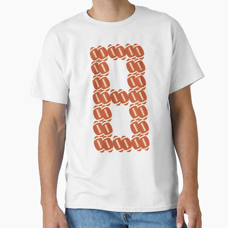 Player Number 8 Eight American T-Shirt - Novelty Apparel Men Women - T-Shirt, Sweatshirt, Hoodie