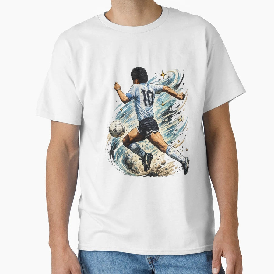 Built 90 Legendary Number 10 Football T-Shirt - Custom Art Print Men Women - T-Shirt, Sweatshirt, Hoodie