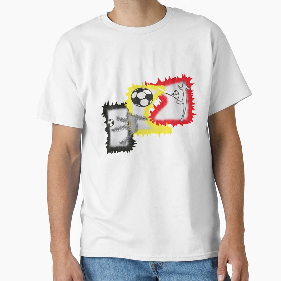 Football Player Football Footballer Striker T-Shirt - Graphic Print Unisex - T-Shirt, Sweatshirt, Hoodie