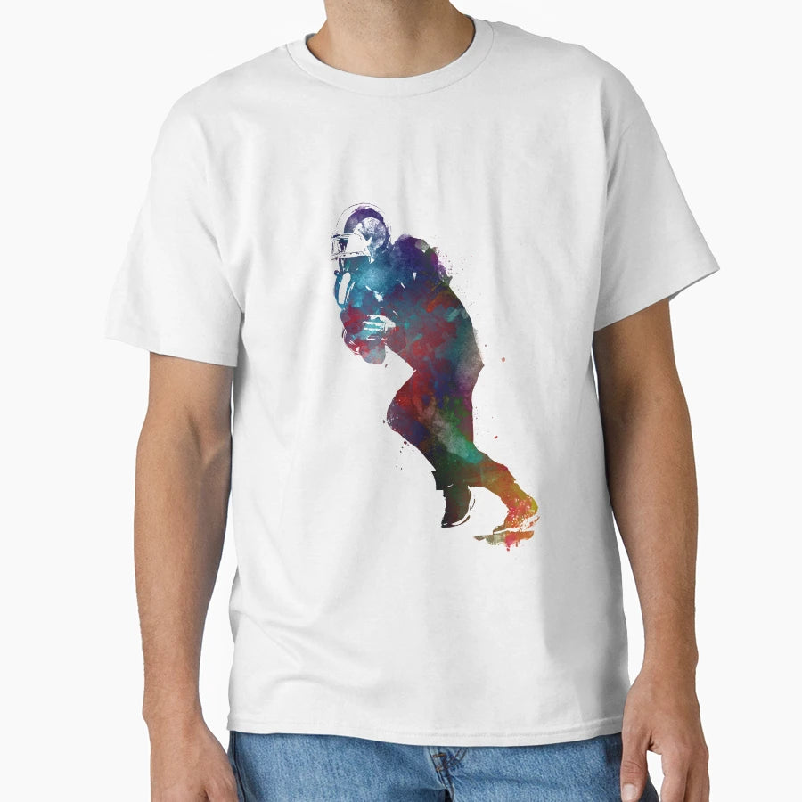 American Football Player Football T-Shirt - Novelty Apparel for Adults - T-Shirt, Sweatshirt, Hoodie