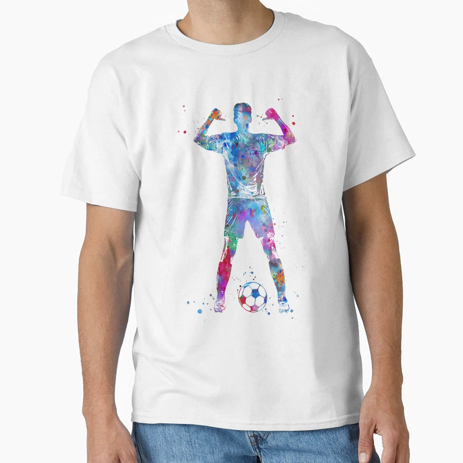 Male Soccer Player T-Shirt - Unique Graphic for Adults - T-Shirt, Sweatshirt, Hoodie