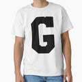 Alphabet Black G Sports Letter G T-Shirt - Minimalist Print Unisex - T-Shirt, Sweatshirt, Hoodie