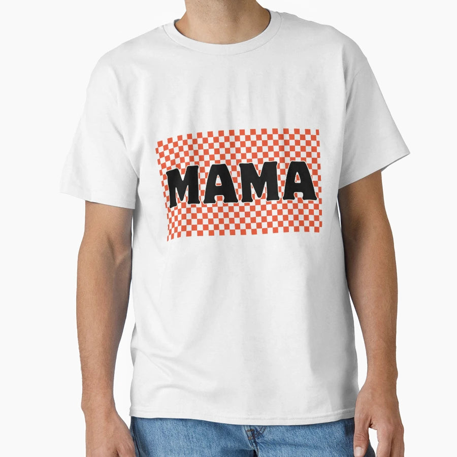 Funny Checkered Mama T-Shirt - Unique Graphic Men Women - T-Shirt, Sweatshirt, Hoodie