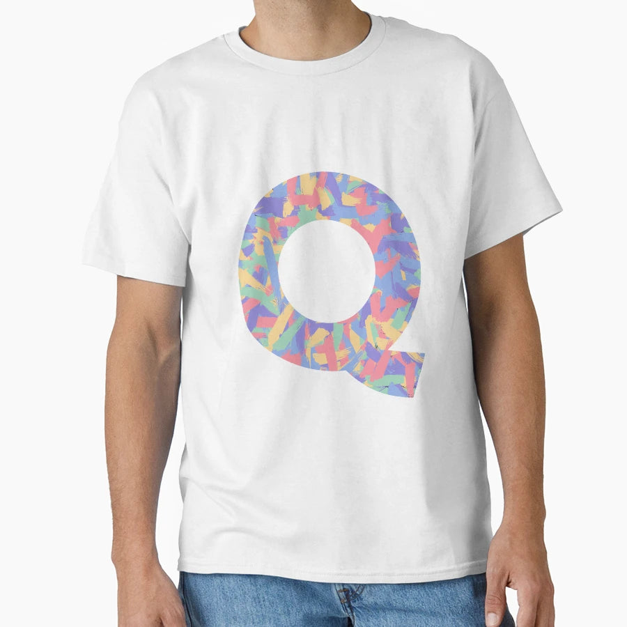 Letter Q T-Shirt - Graphic Print Men Women - T-Shirt, Sweatshirt, Hoodie