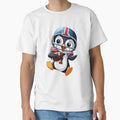 Penguin Playing American Football T-Shirt - Novelty Apparel Unisex - T-Shirt, Sweatshirt, Hoodie