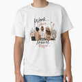 Work Save Travel Repeat by Arvelle Art - Adult & Kids T-Shirts, Sweatshirts & Hoodies apparel design preview 1