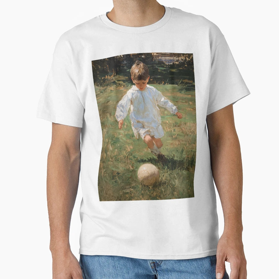 Young Playing Soccer T-Shirt - Trendy Graphic Men Women - T-Shirt, Sweatshirt, Hoodie
