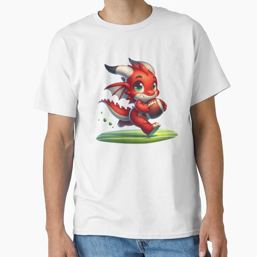 Fantay Football Dragon T-Shirt - Aesthetic Graphic Men Women - T-Shirt, Sweatshirt, Hoodie
